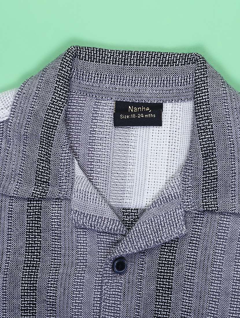 boys striped long sleeve casual shirt - 22135595 -  Standard Image - 3