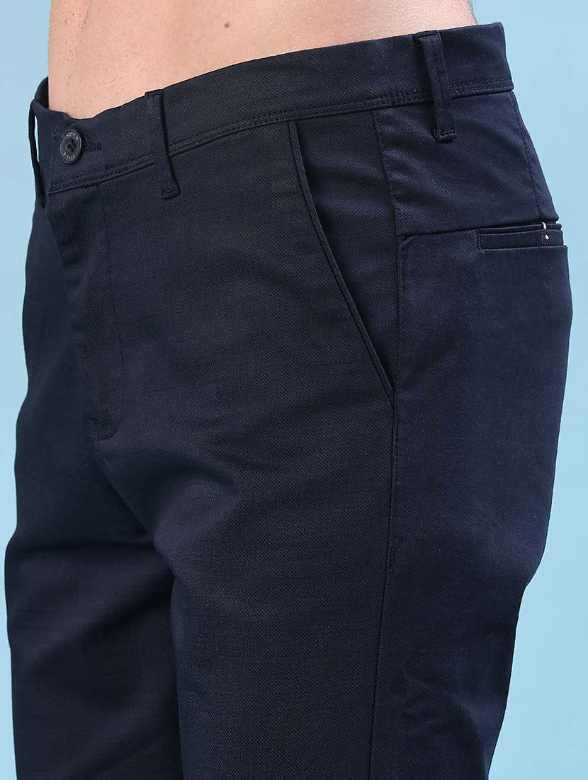 men solid mid rise chinos casual trouser - 22135603 -  Standard Image - 5