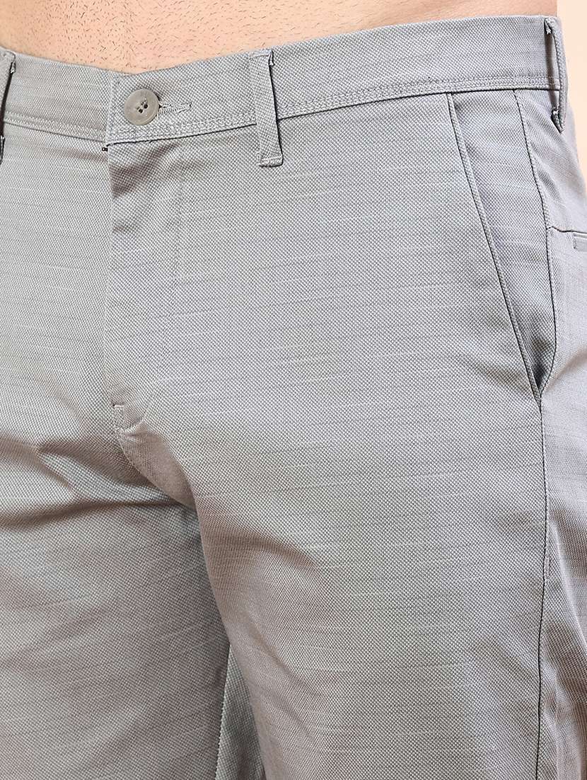 men solid mid rise chinos casual trouser - 22135605 -  Standard Image - 5