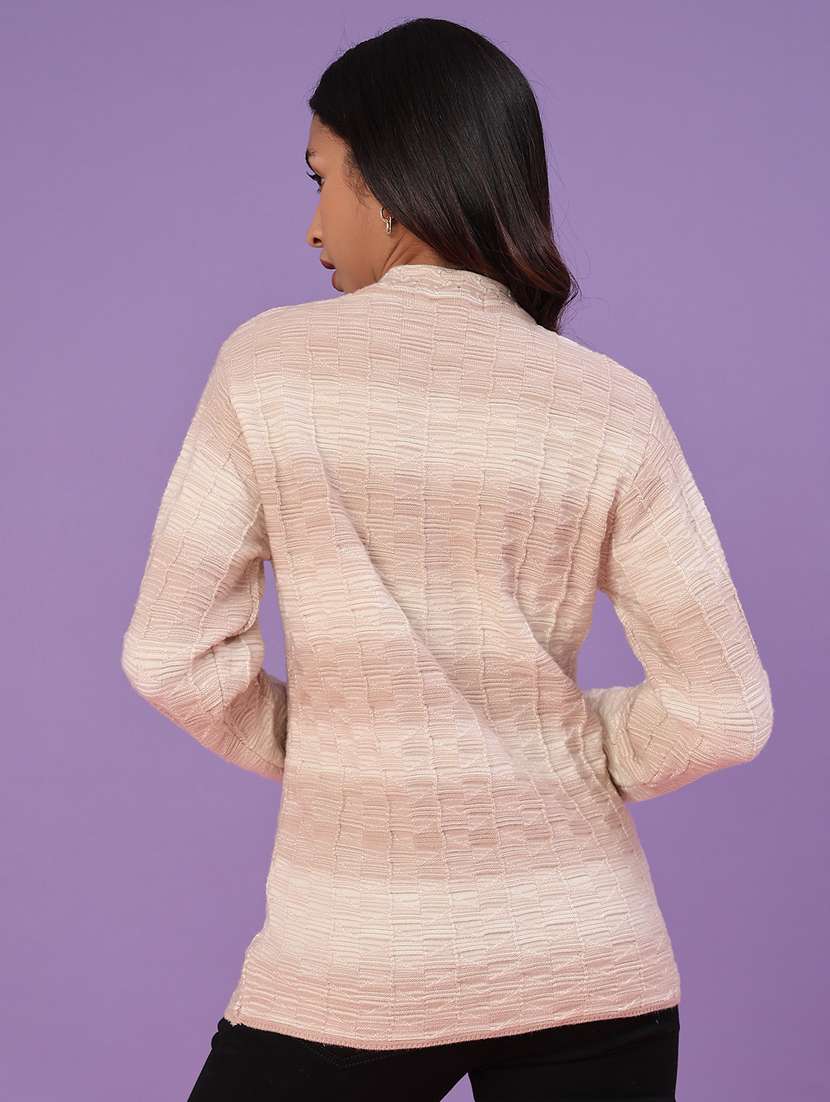 women self design long sleeve cardigan - 22135856 -  Standard Image - 3