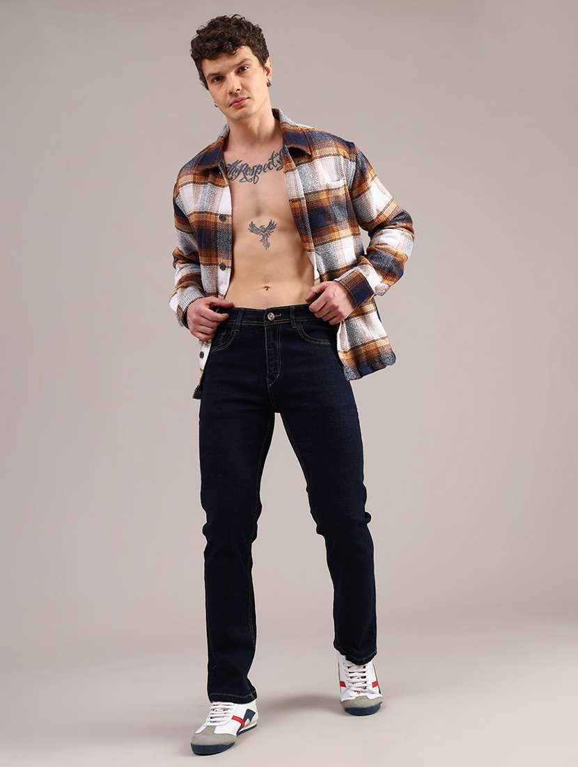 men solid mid rise slim fit jean - 22135880 -  Standard Image - 5