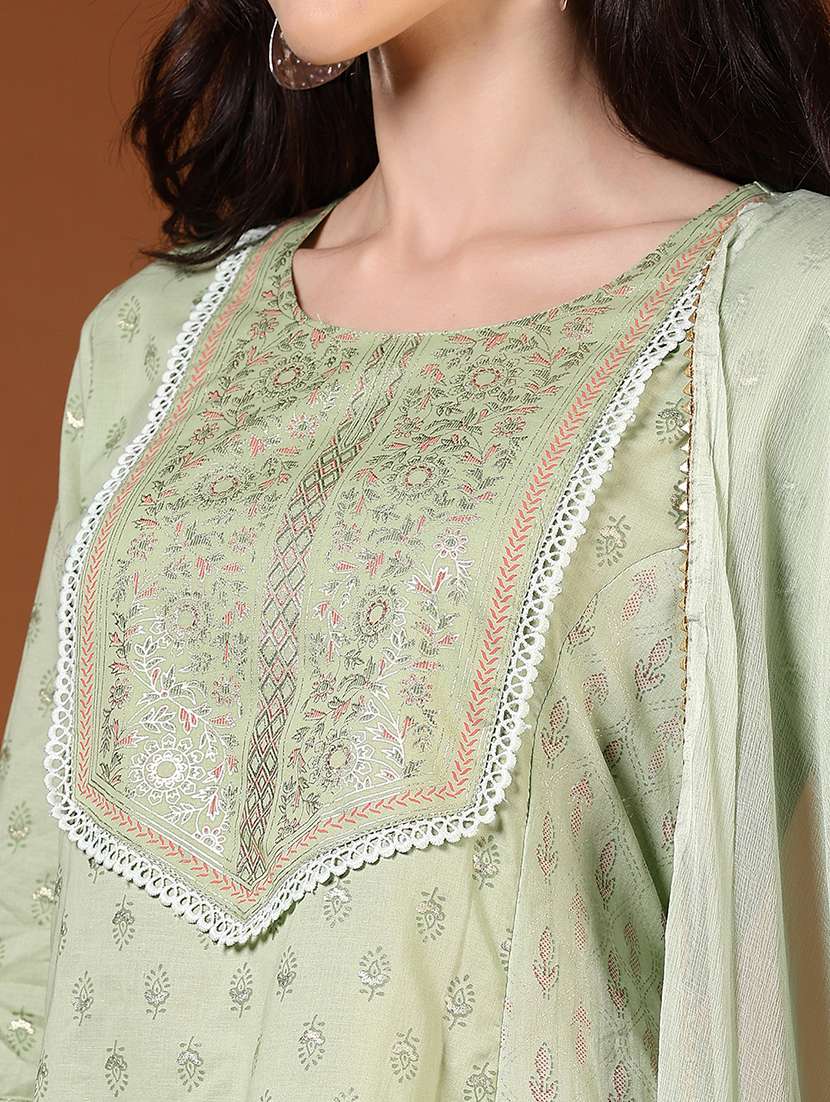 women three quarter sleeve kurta and sharara with dupatta  - 22137047 -  Standard Image - 5