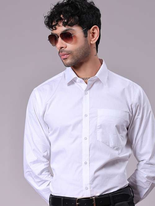men solid collared long sleeve shirt - 22137238 -  Standard Image - 0
