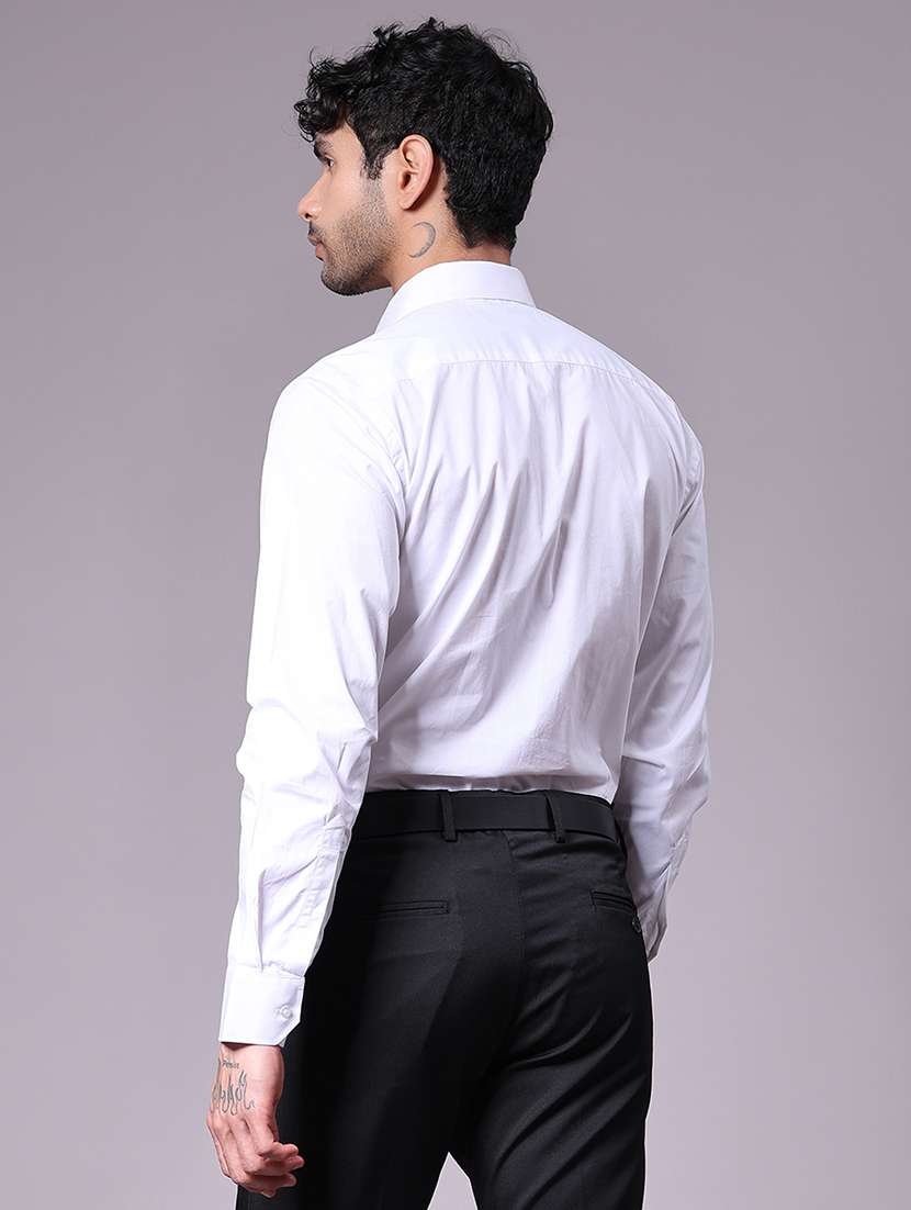 men solid collared long sleeve shirt - 22137238 -  Standard Image - 3