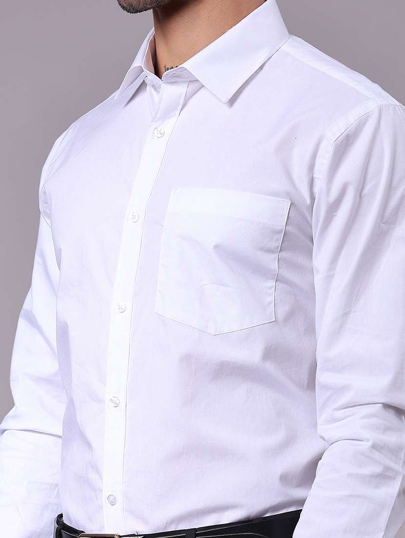 men solid collared long sleeve shirt - 22137238 -  Standard Image - 5