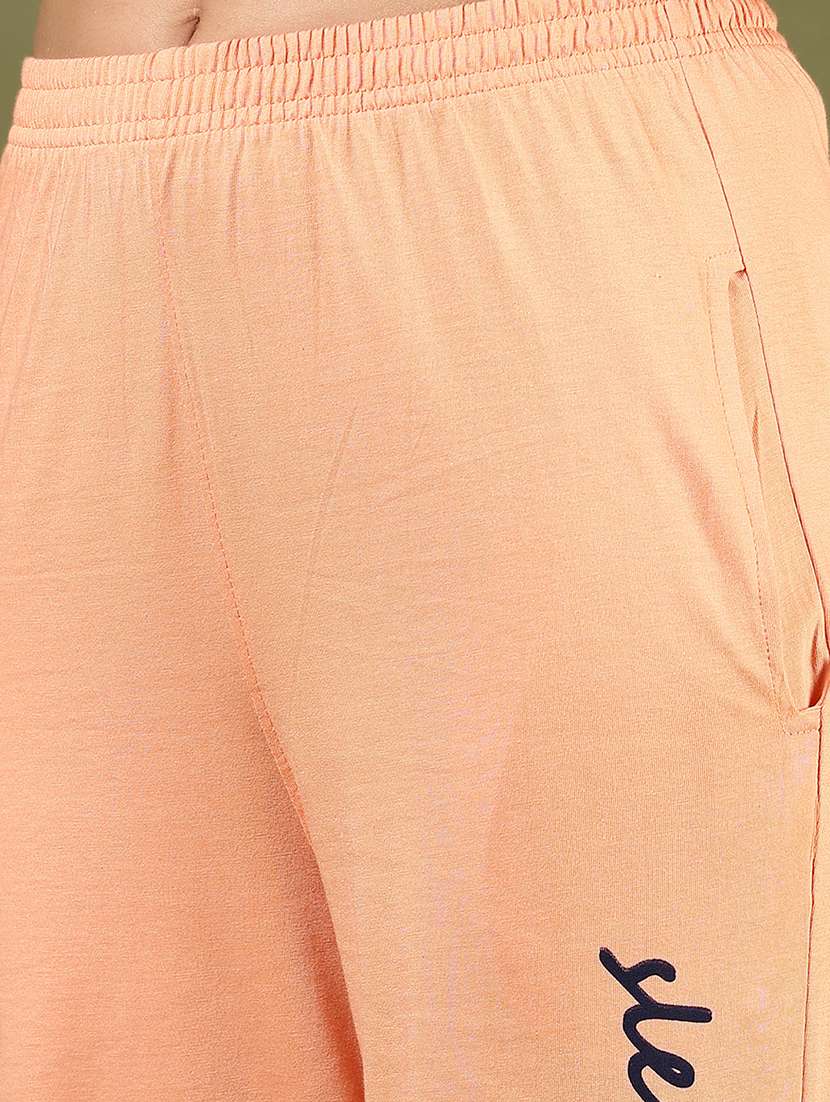women coral cotton blend nightwear set - 22137684 -  Standard Image - 5