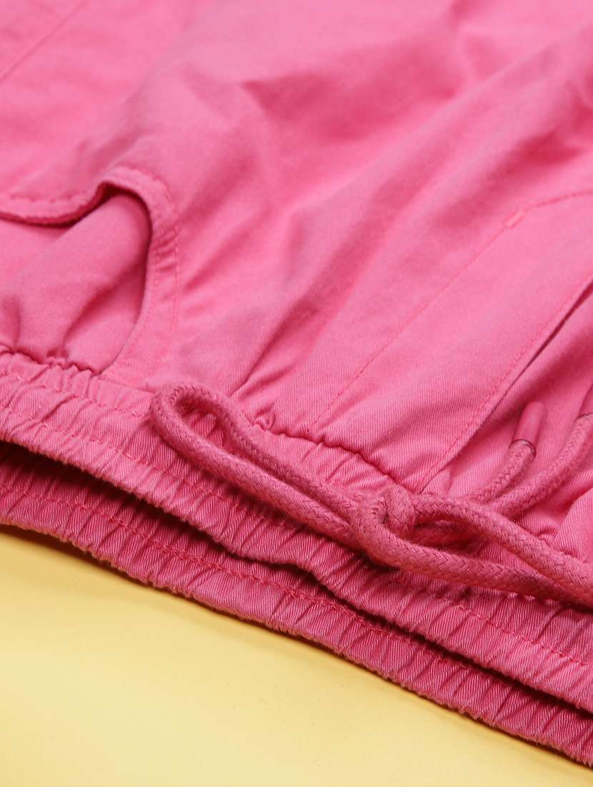 girls solid mid rise relaxed fit jogger - 22138243 -  Standard Image - 3