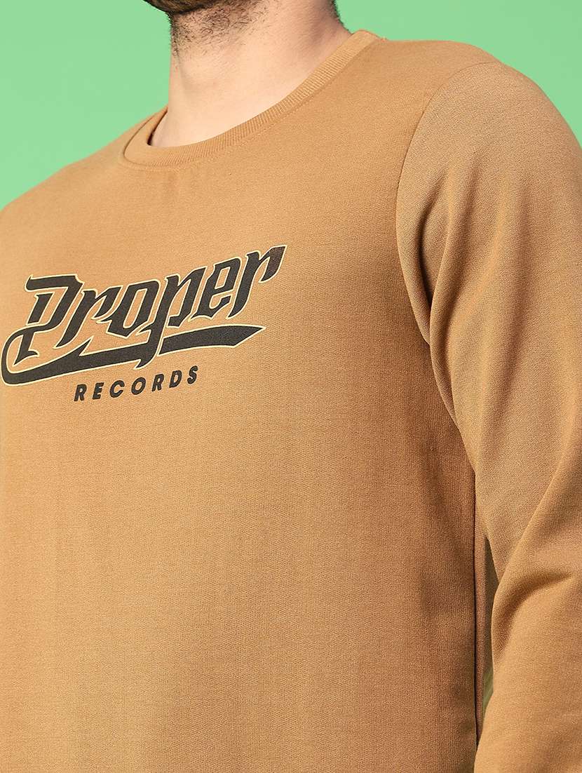 men chest print long sleeve regular fit sweatshirt - 22138406 -  Standard Image - 5