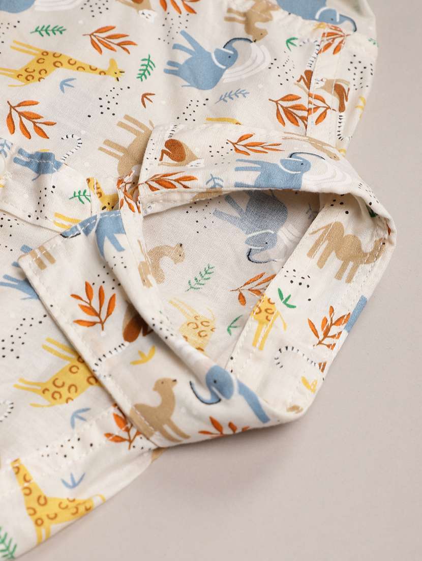 boys printed collared long sleeve shirt - 22138512 -  Standard Image - 3