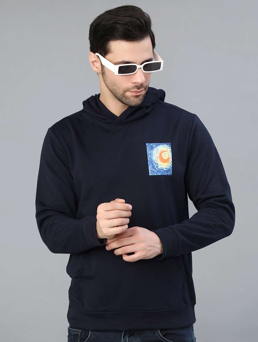 men printed long sleeve sweatshirt