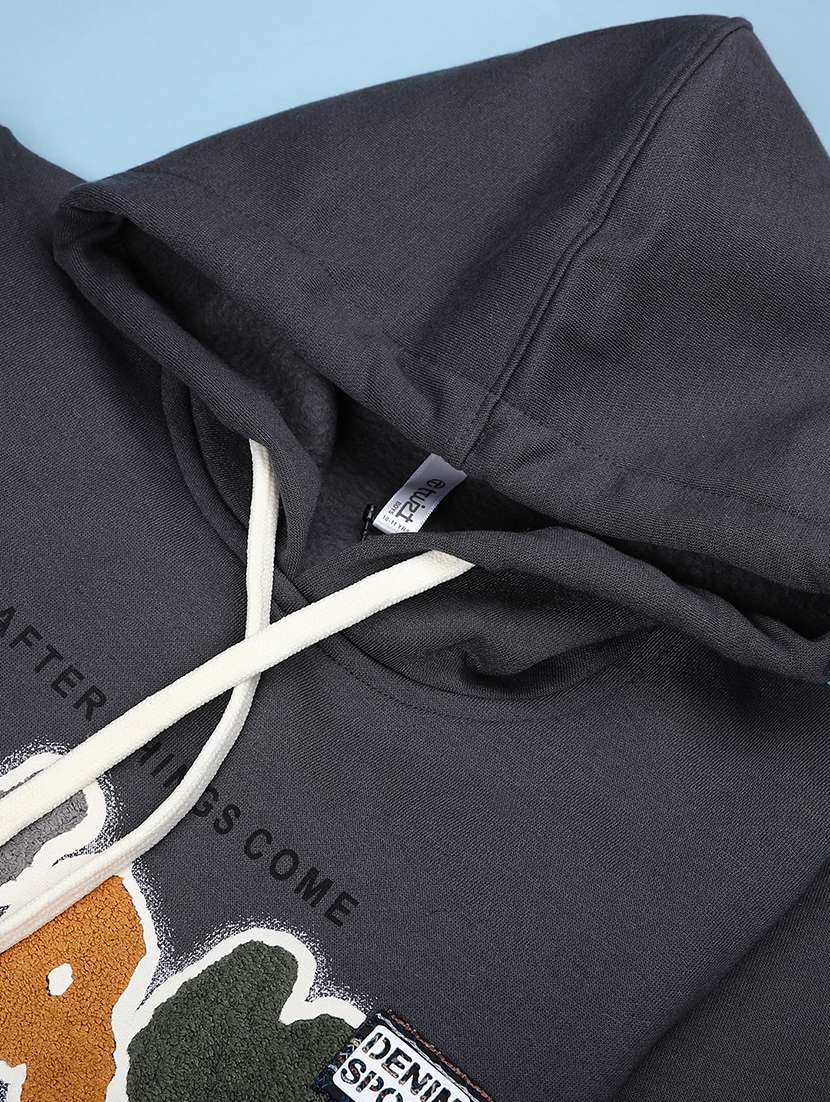 boys printed long sleeve hooded sweatshirt - 22138823 -  Standard Image - 3