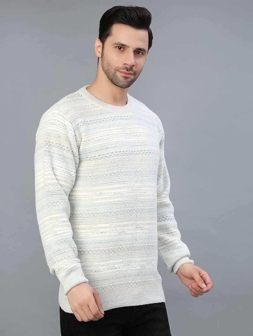 men self design long sleeve regular fit pullover  - 22139098 -  Standard Image - 3