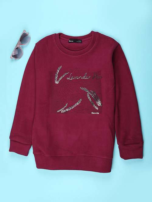 girls printed long sleeve sweatshirt - 22139170 -  Standard Image - 0