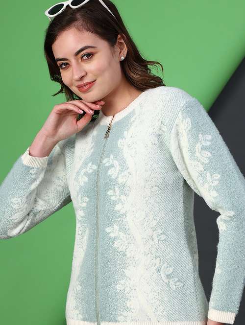 women self design long sleeve cardigan - 22139378 -  Standard Image - 0