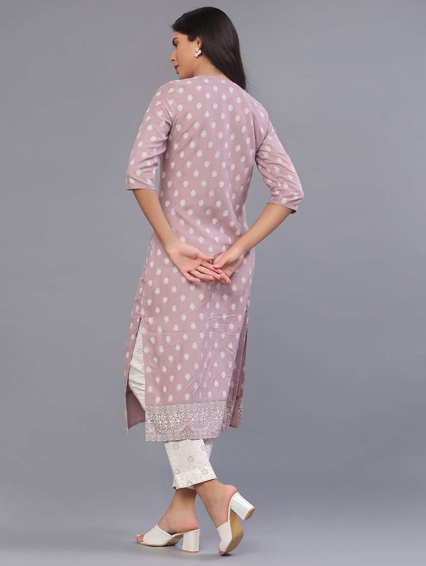 women embroidered kurta and pant set - 22139618 -  Standard Image - 3