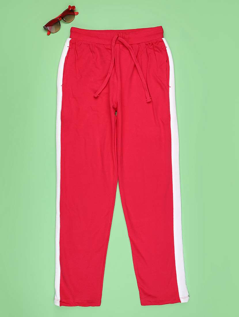 girls tapered mid rise track pant