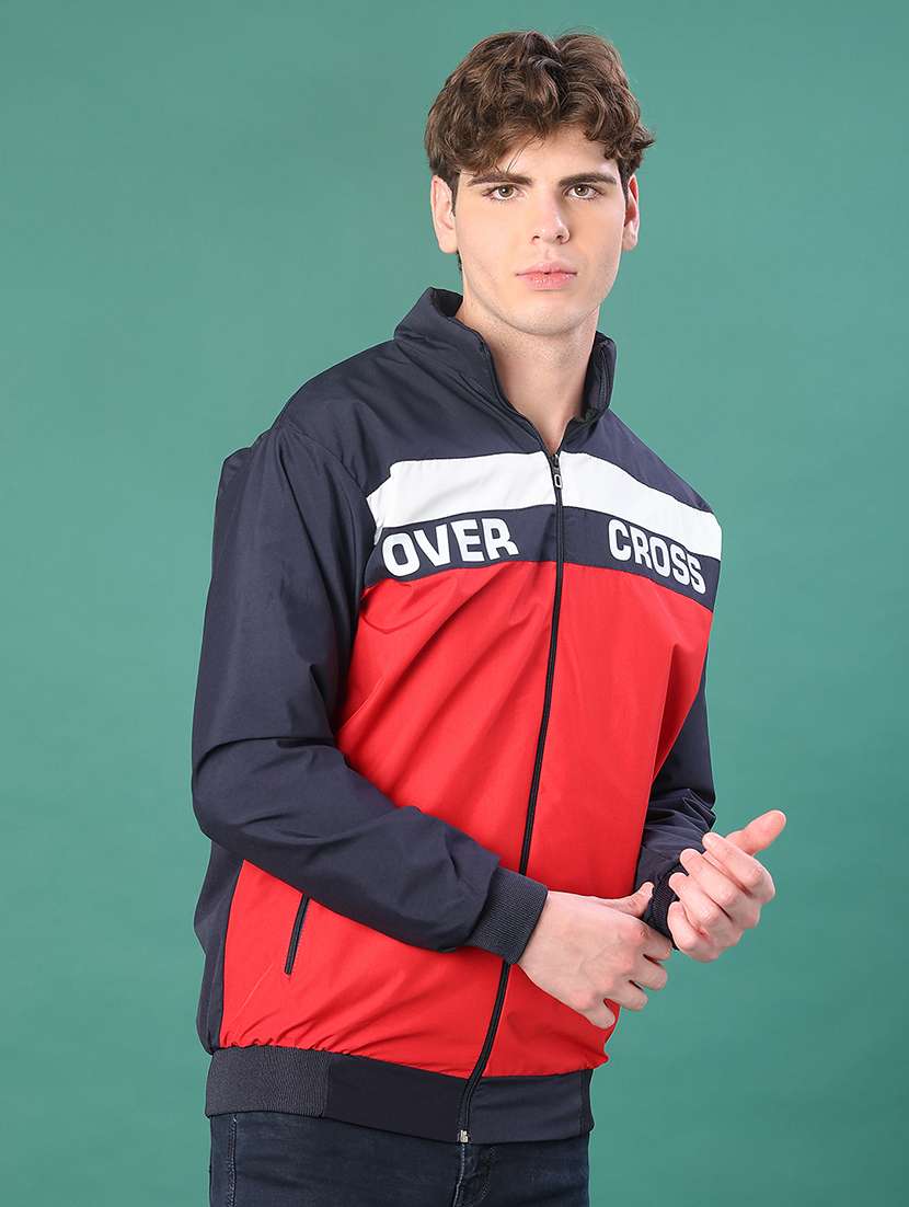 men color block long sleeve regualr fit casual jacket - 22139737 -  Standard Image - 3