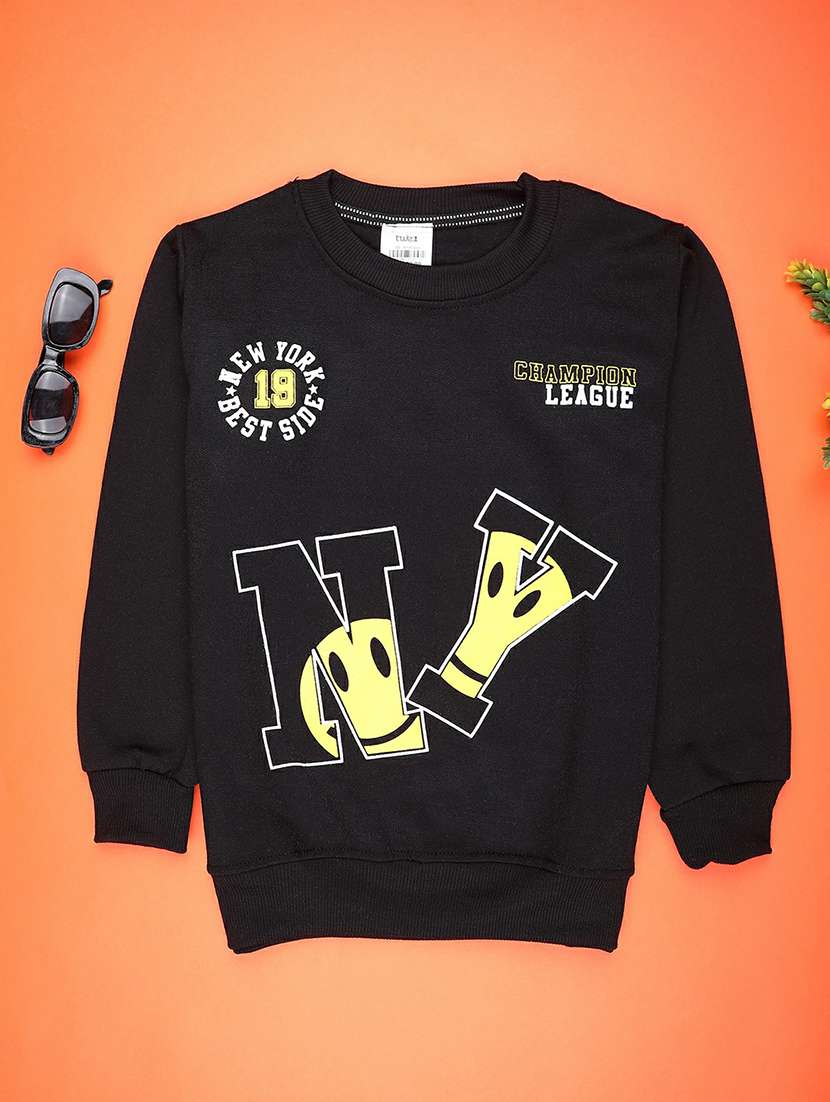 boys printed long sleeve sweatshirt