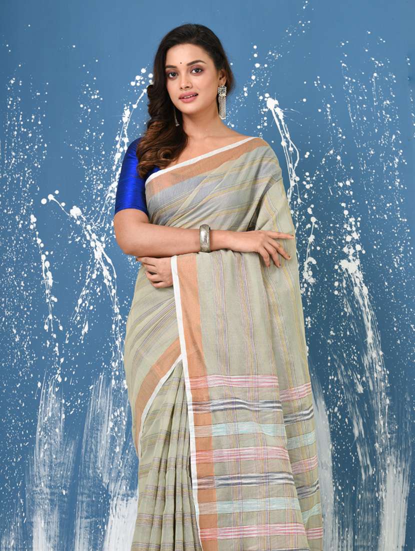 women self design handloom saree with blouse - 22140277 -  Standard Image - 5