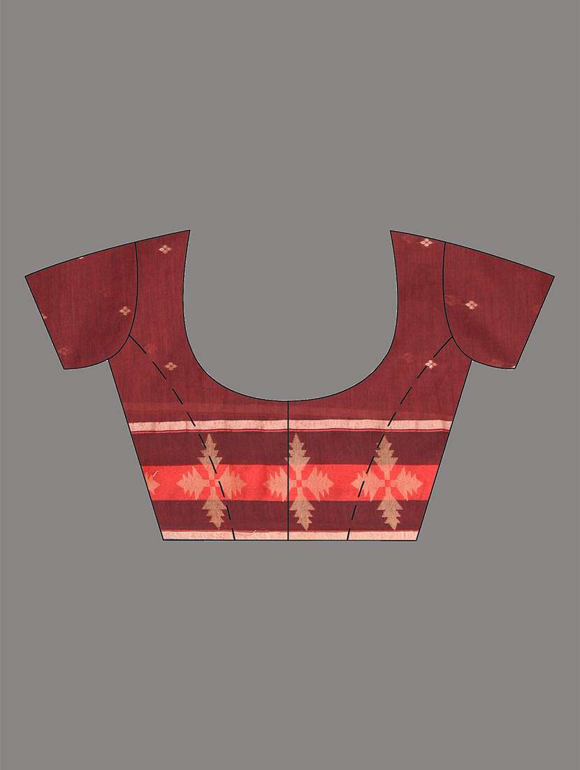 women self design handloom saree with blouse - 22140283 -  Standard Image - 5