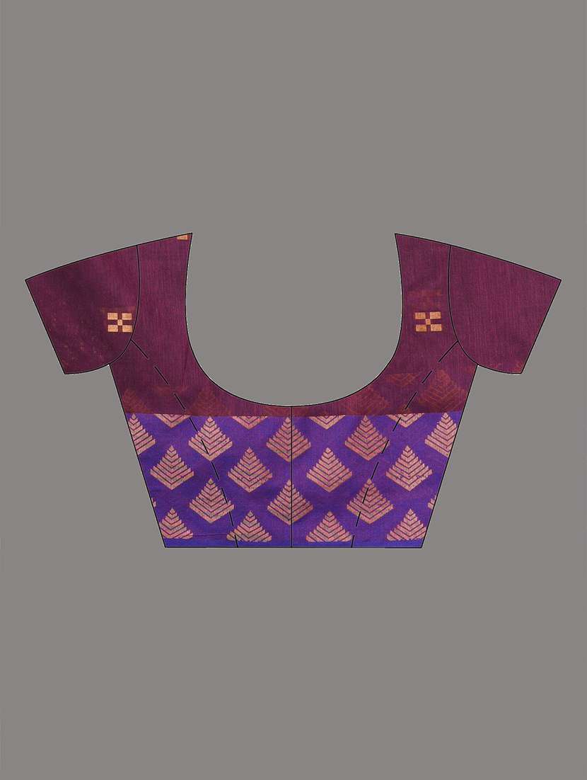 women self design handloom saree with blouse - 22140288 -  Standard Image - 5