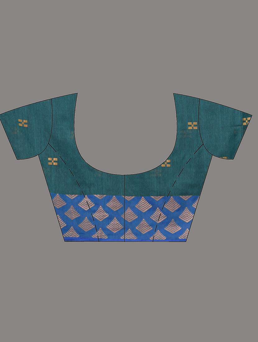 women self design handloom saree with blouse - 22140289 -  Standard Image - 5