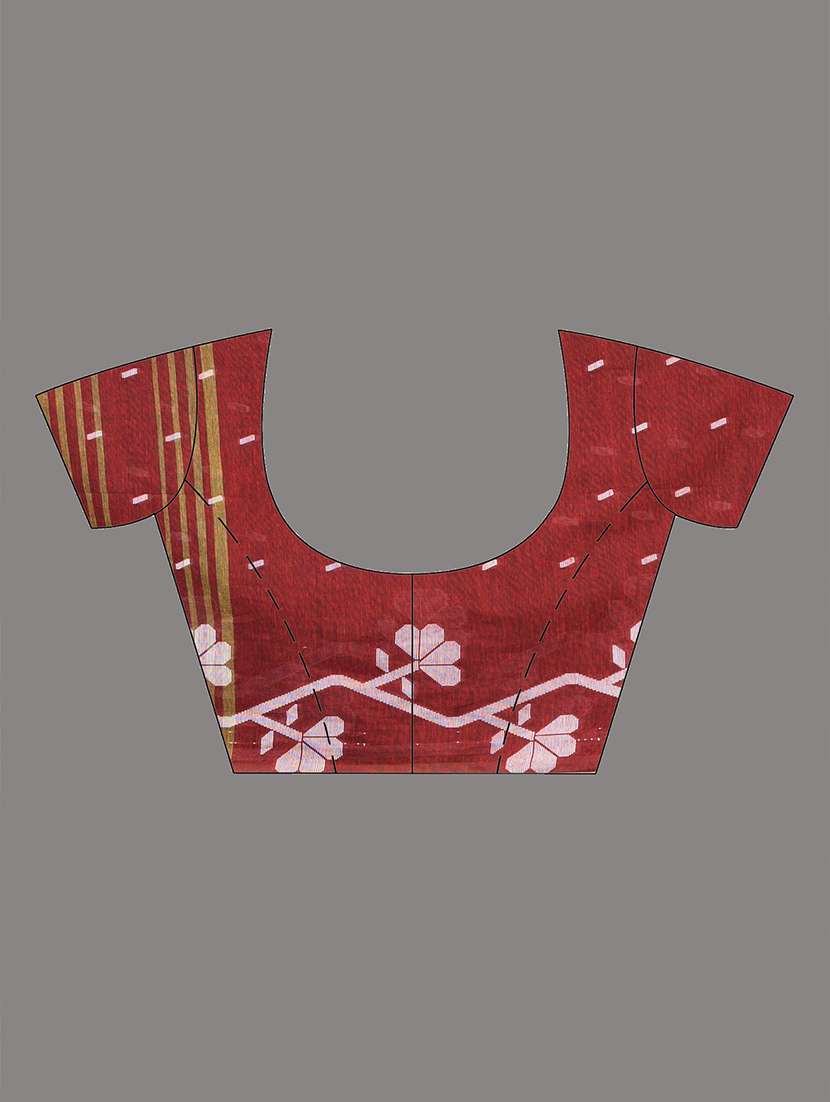 women self design handloom saree with blouse - 22140293 -  Standard Image - 5