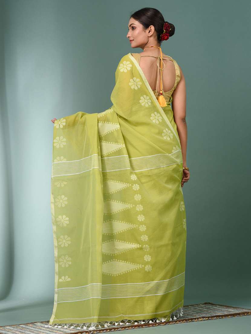women self design handloom saree with blouse - 22140307 -  Standard Image - 3