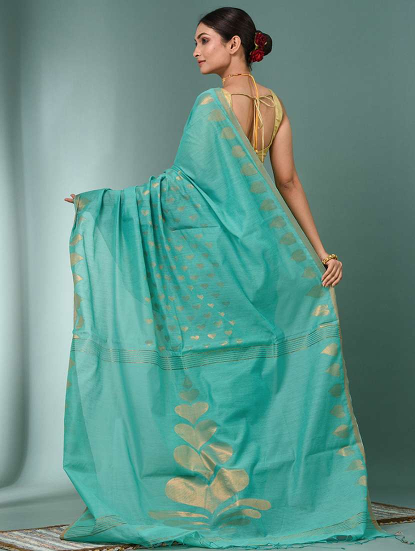 women self design handloom saree with blouse - 22140311 -  Standard Image - 3