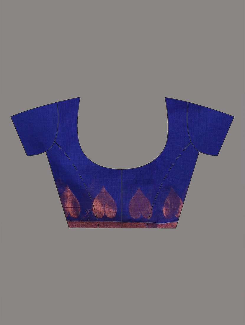 women self design handloom saree with blouse - 22140312 -  Standard Image - 5