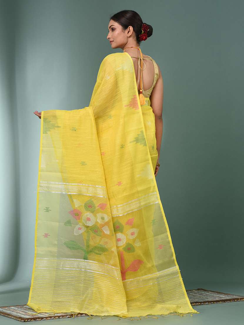 women self design handloom saree with blouse - 22140403 -  Standard Image - 3