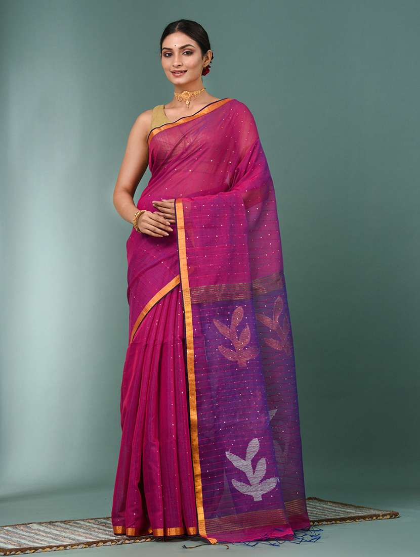 women self design handloom saree with blouse - 22140405 -  Zoom Image - 0