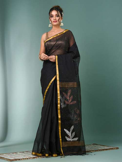 women self design handloom saree with blouse - 22140408 - Standard Image - 0