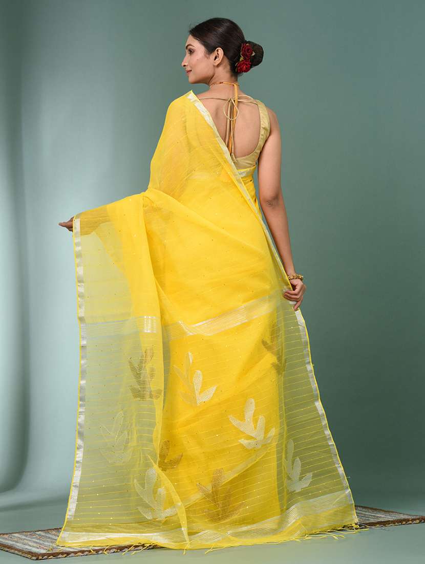 women self design handloom saree with blouse - 22140410 -  Standard Image - 3