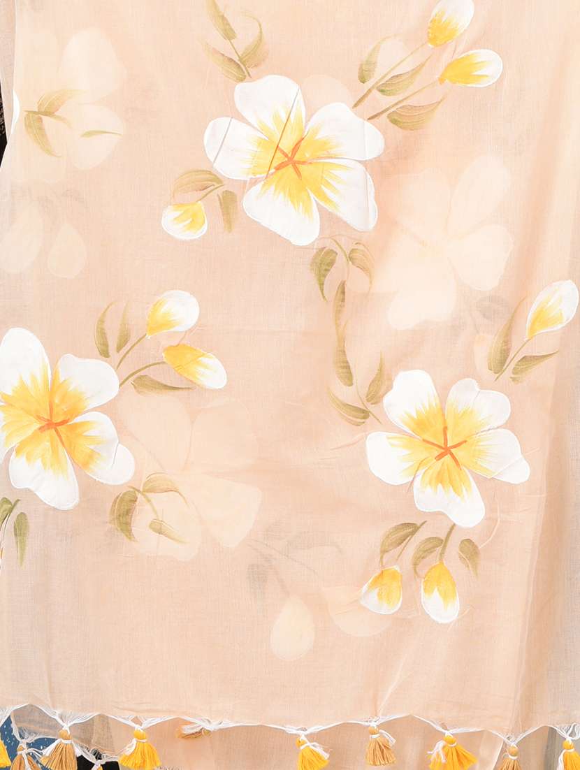 women floral printed handloom saree - 22140433 -  Standard Image - 5