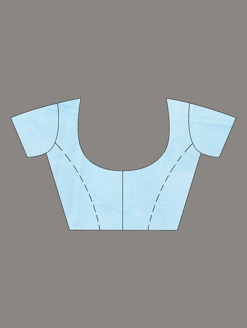 women solid with work handloom saree with blouse - 22140448 -  Standard Image - 5