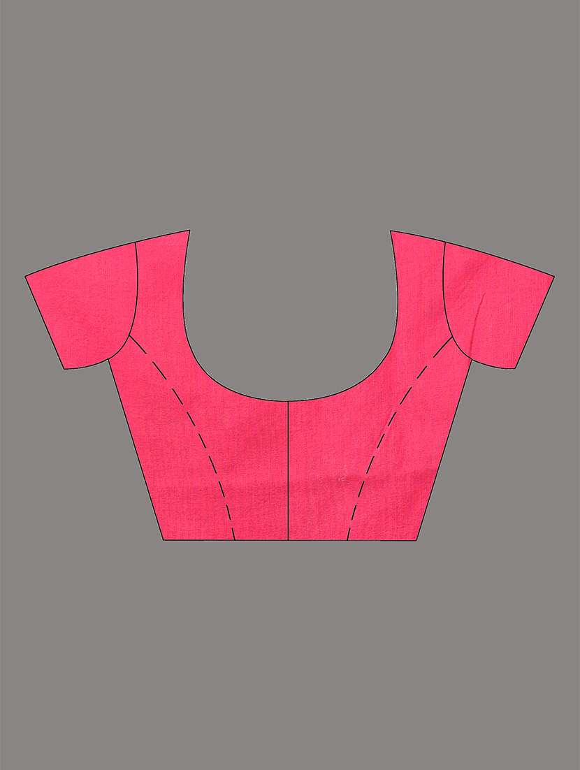 women solid with work handloom saree with blouse - 22140453 -  Standard Image - 5