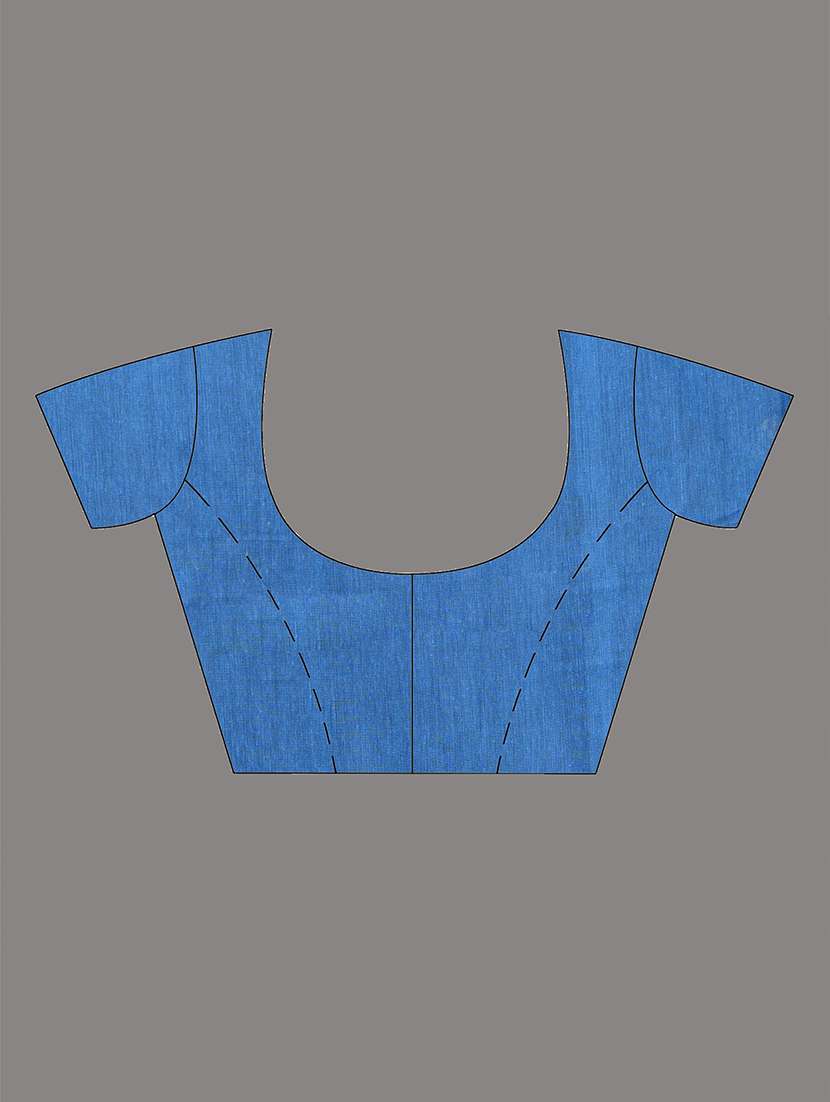 women polka dot handloom saree with blouse - 22140458 -  Standard Image - 5