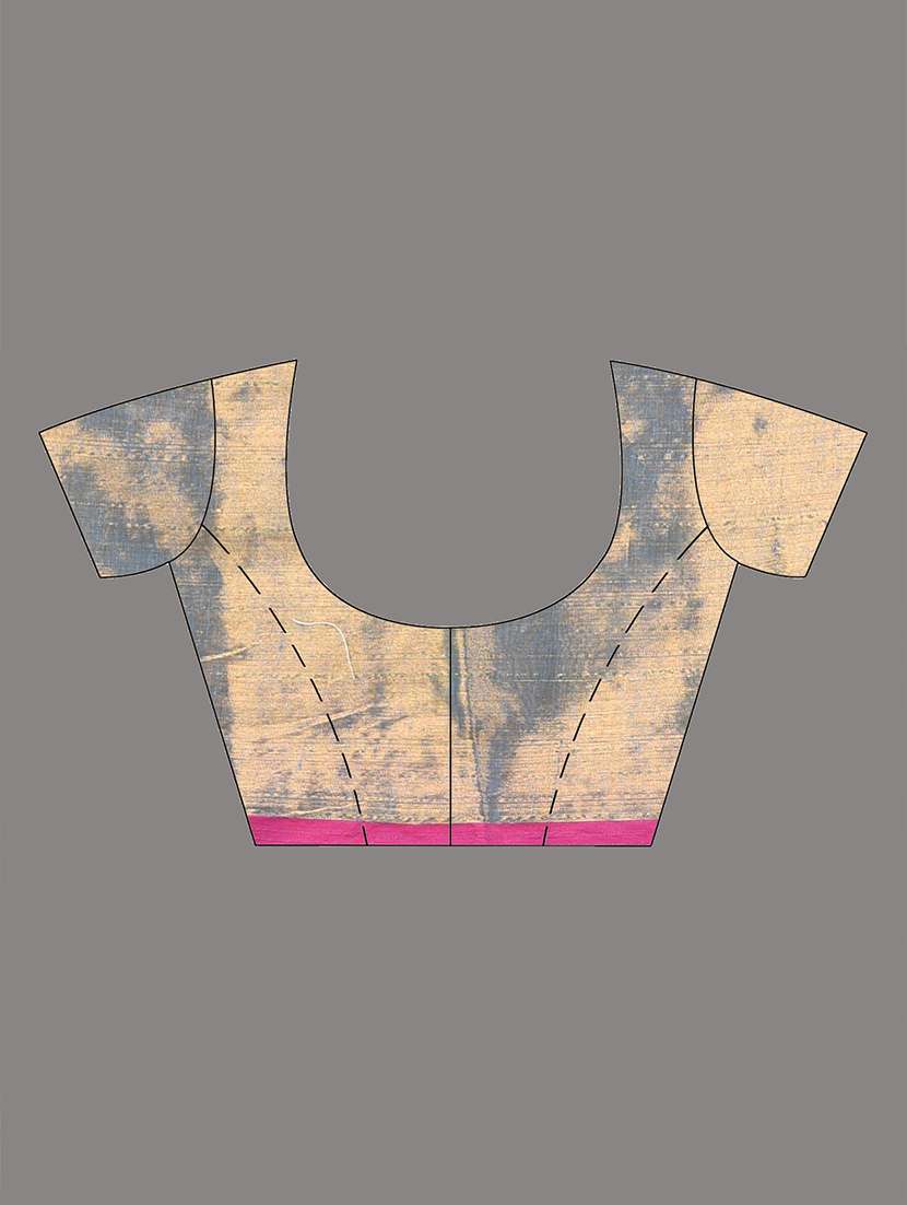 women solid handloom saree with blouse - 22140468 -  Standard Image - 5