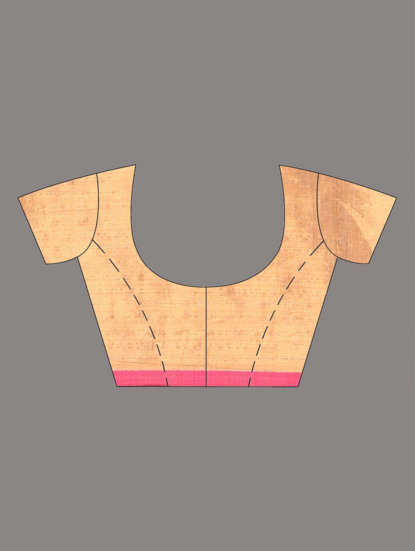 women solid handloom saree with blouse - 22140470 -  Standard Image - 5