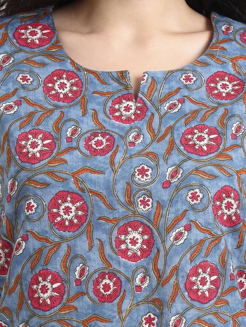 women printed nightwear pyjama set - 22140611 -  Standard Image - 5