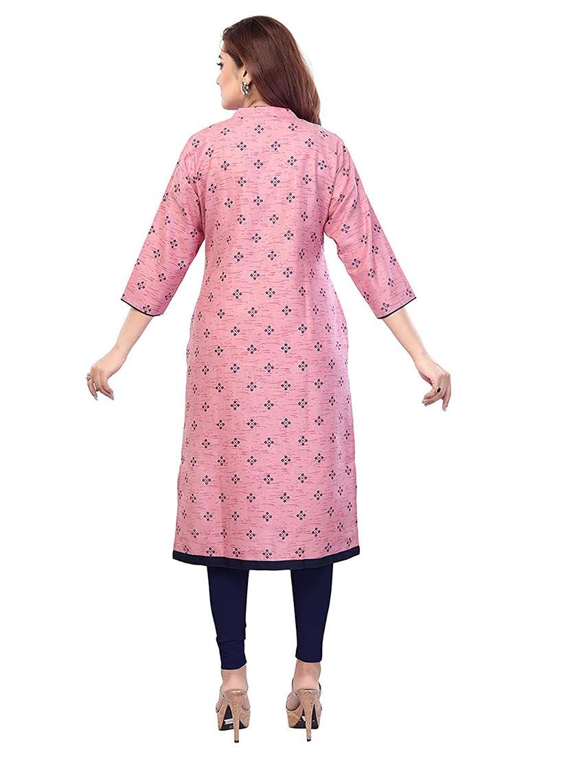 women pack of 2 three quarter sleeve maternity wear kurta - 22140639 -  Standard Image - 3