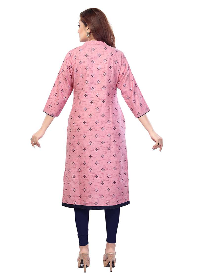 women pack of 2 three quarter sleeve maternity wear kurta - 22140642 -  Standard Image - 3