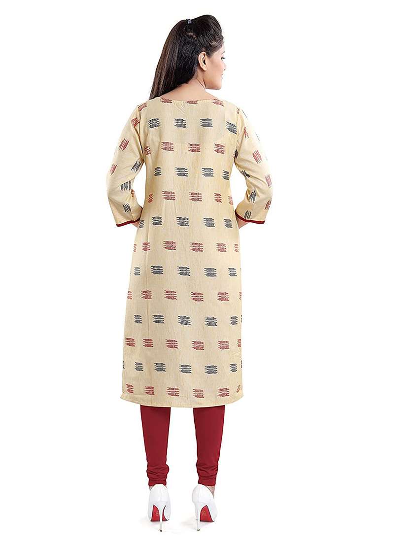 women self design three quarter sleeve maternity wear kurta - 22140679 -  Standard Image - 3