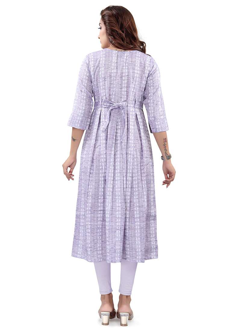 women self design three quarter sleeve maternity wear kurta - 22140698 -  Standard Image - 3