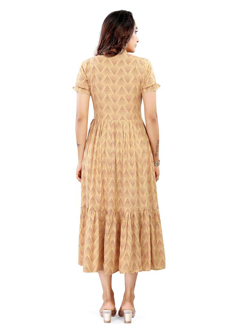 women printed short sleeve maternity wear dress - 22140717 -  Standard Image - 3