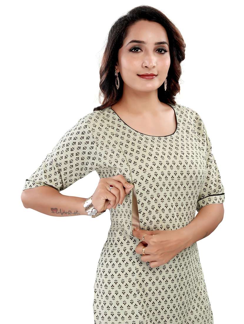 women printed short sleeve maternity wear nightwear - 22140758 -  Standard Image - 3