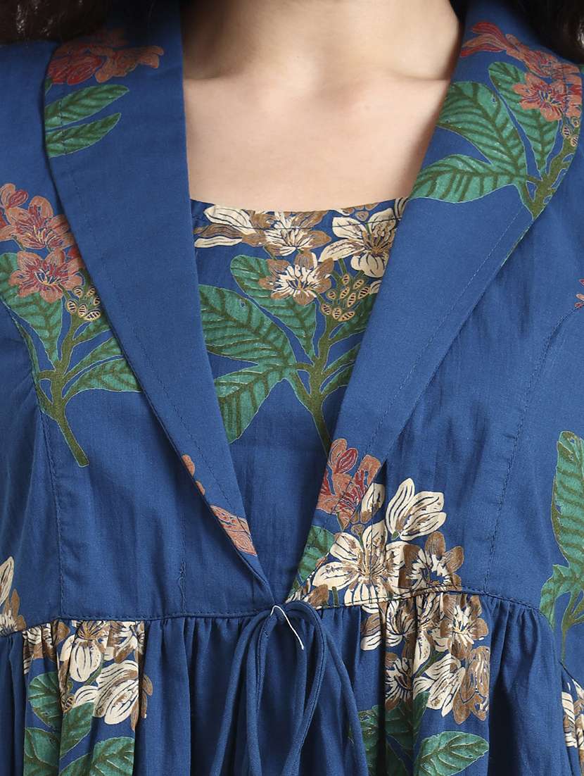 women floral print long sleeve flared top - 22140766 -  Standard Image - 5
