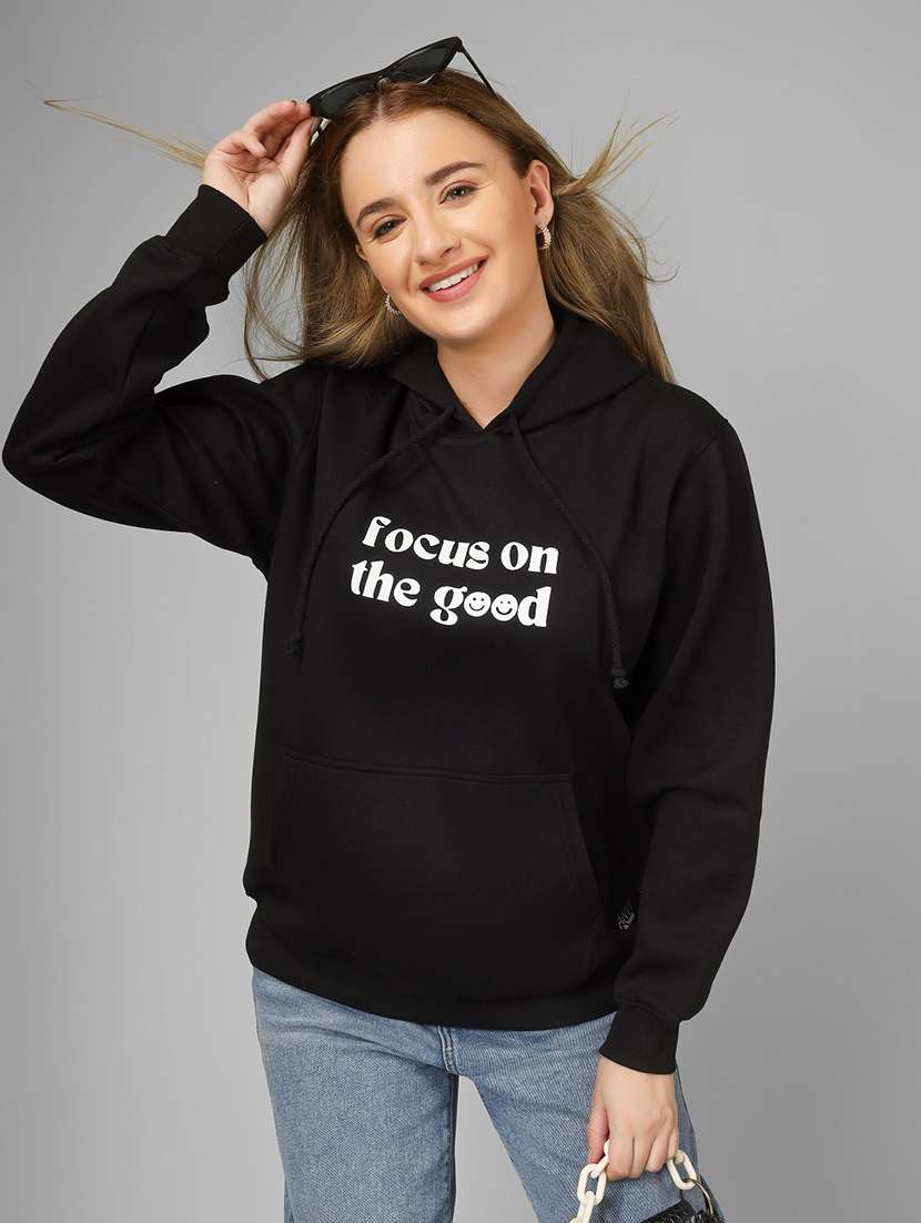 women printed long sleeve sweatshirt