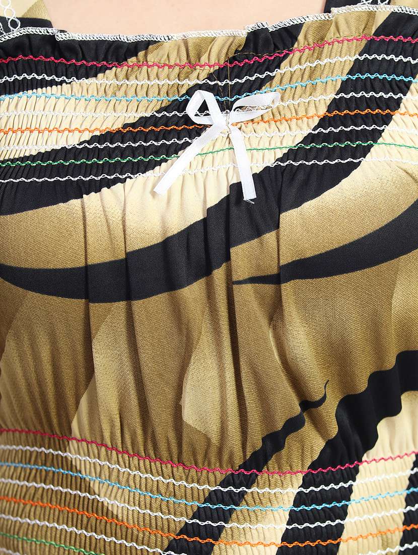 women printed short sleeve nighty - 22140942 -  Standard Image - 5